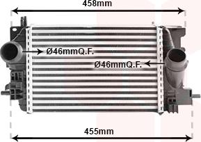 Van Wezel 37004575 - Intercooler, şarj cihazı furqanavto.az