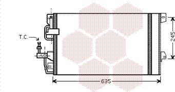 Van Wezel 37005390 - Kondenser, kondisioner furqanavto.az