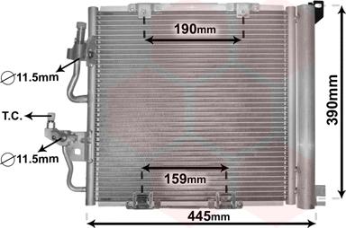 Van Wezel 37005368 - Kondenser, kondisioner furqanavto.az