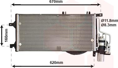 Van Wezel 37005310 - Kondenser, kondisioner furqanavto.az