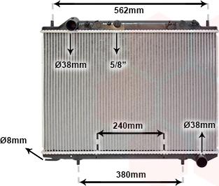 Van Wezel 37002441 - Radiator, mühərrikin soyudulması furqanavto.az