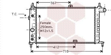 Van Wezel 37002065 - Radiator, mühərrikin soyudulması furqanavto.az