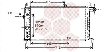 Van Wezel 37002067 - Radiator, mühərrikin soyudulması furqanavto.az