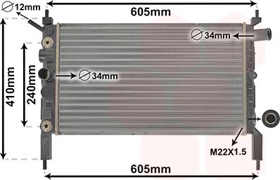 Van Wezel 37002026 - Radiator, mühərrikin soyudulması furqanavto.az