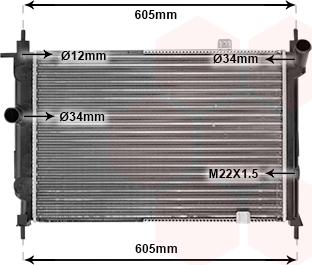 Van Wezel 37002191 - Radiator, mühərrikin soyudulması furqanavto.az