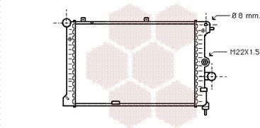 Van Wezel 37002168 - Radiator, mühərrikin soyudulması furqanavto.az