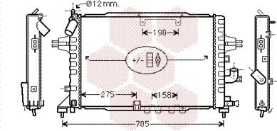 Van Wezel 37002365 - Radiator, mühərrikin soyudulması furqanavto.az