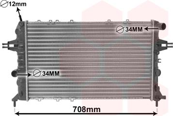 Van Wezel 37002293 - Radiator, mühərrikin soyudulması furqanavto.az