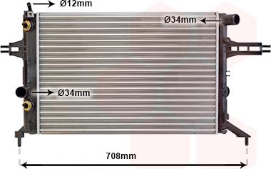 Van Wezel 37002256 - Radiator, mühərrikin soyudulması furqanavto.az