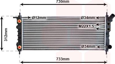 Van Wezel 37002264 - Radiator, mühərrikin soyudulması furqanavto.az