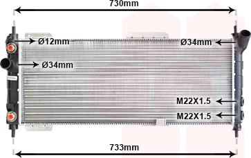 Van Wezel 37002200 - Radiator, mühərrikin soyudulması furqanavto.az