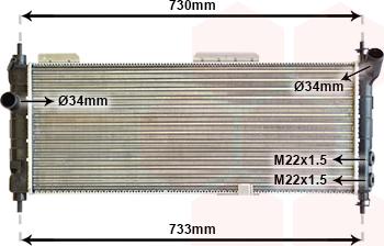 Van Wezel 37002203 - Radiator, mühərrikin soyudulması furqanavto.az