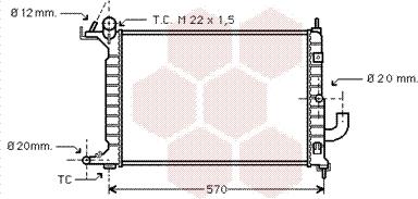 Van Wezel 37002221 - Radiator, mühərrikin soyudulması furqanavto.az