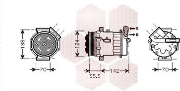 Van Wezel 3700K447 - Kompressor, kondisioner furqanavto.az