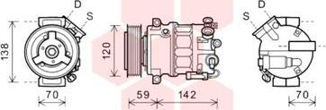 Van Wezel 3700K577 - Kompressor, kondisioner furqanavto.az