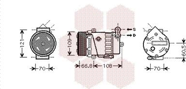 Van Wezel 3700K389 - Kompressor, kondisioner furqanavto.az