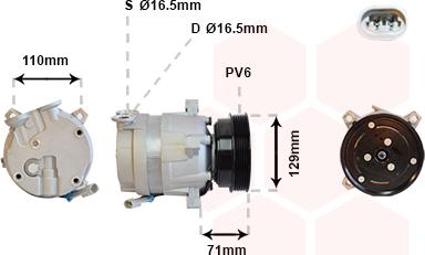 Van Wezel 3700K276 - Kompressor, kondisioner furqanavto.az