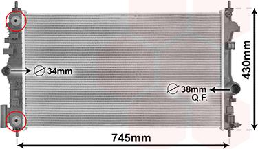 Van Wezel 37012710 - Radiator, mühərrikin soyudulması furqanavto.az