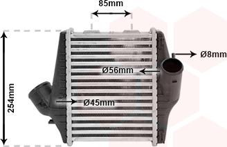 Van Wezel 29004016 - Intercooler, şarj cihazı furqanavto.az