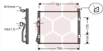 Van Wezel 25005090 - Kondenser, kondisioner furqanavto.az