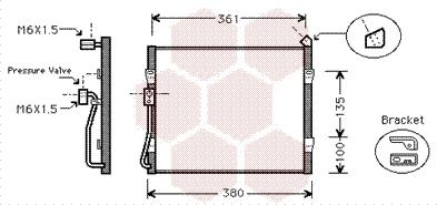 Van Wezel 25005089 - Kondenser, kondisioner furqanavto.az