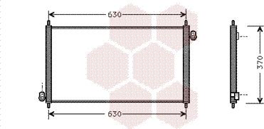 Van Wezel 25005107 - Kondenser, kondisioner furqanavto.az