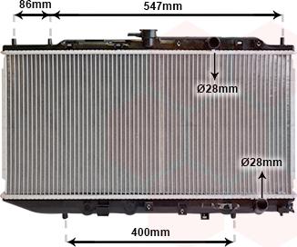 Van Wezel 25002047 - Radiator, mühərrikin soyudulması furqanavto.az