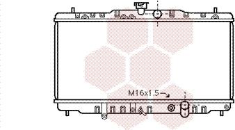 Van Wezel 25002055 - Radiator, mühərrikin soyudulması furqanavto.az