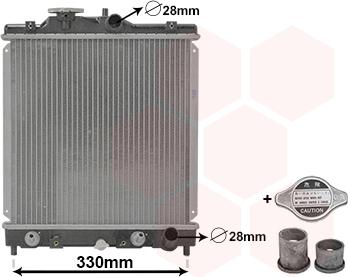 Van Wezel 25002069 - Radiator, mühərrikin soyudulması furqanavto.az