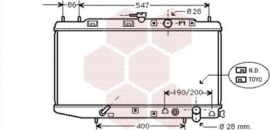 Van Wezel 25002064 - Radiator, mühərrikin soyudulması furqanavto.az