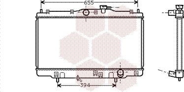 Van Wezel 25002070 - Radiator, mühərrikin soyudulması furqanavto.az