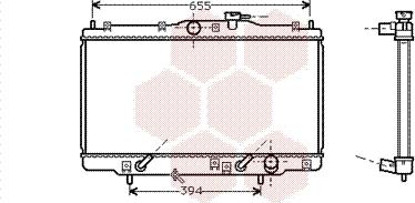 Van Wezel 25002071 - Radiator, mühərrikin soyudulması furqanavto.az