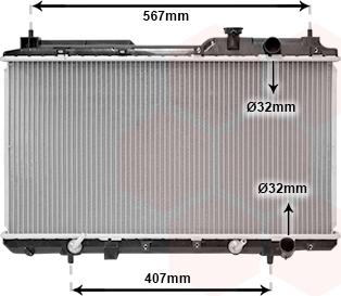 Van Wezel 25002104 - Radiator, mühərrikin soyudulması furqanavto.az