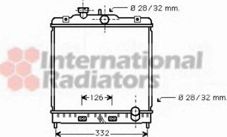 Van Wezel 25002120 - Radiator, mühərrikin soyudulması furqanavto.az