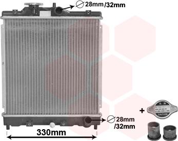 Van Wezel 25002121 - Radiator, mühərrikin soyudulması furqanavto.az