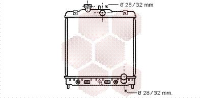 Van Wezel 25002123 - Radiator, mühərrikin soyudulması furqanavto.az