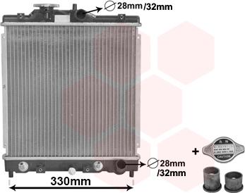 Van Wezel 25002122 - Radiator, mühərrikin soyudulması furqanavto.az