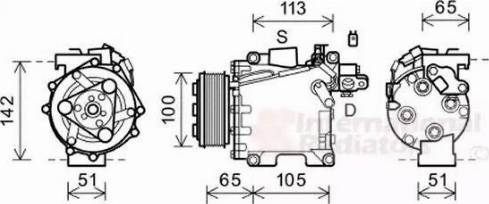 Van Wezel 2500K278 - Kompressor, kondisioner furqanavto.az