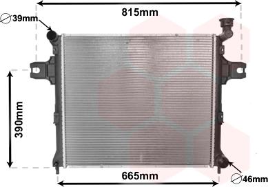 Van Wezel 21002058 - Radiator, mühərrikin soyudulması furqanavto.az