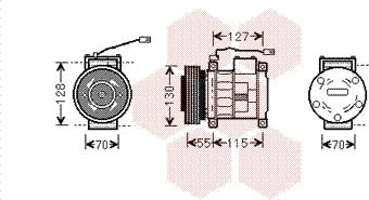 Van Wezel 2100K032 - Kompressor, kondisioner furqanavto.az