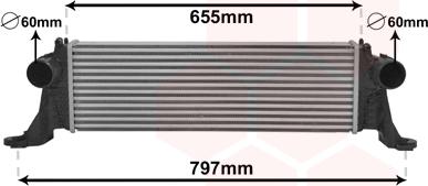 Van Wezel 28004132 - Intercooler, şarj cihazı furqanavto.az