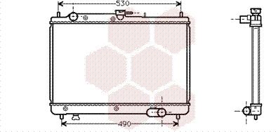 Van Wezel 27002066 - Radiator, mühərrikin soyudulması furqanavto.az