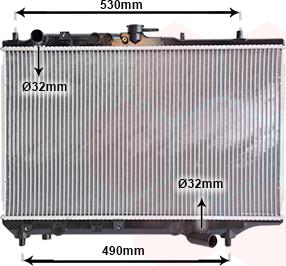 Van Wezel 27002088 - Radiator, mühərrikin soyudulması furqanavto.az