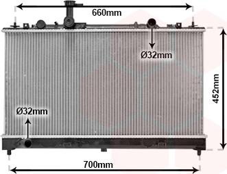 Van Wezel 27002164 - Radiator, mühərrikin soyudulması www.furqanavto.az