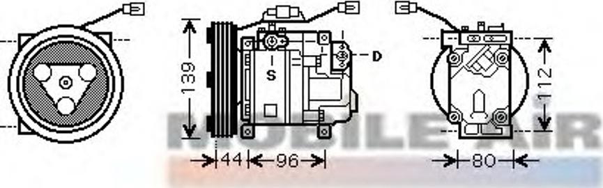 Van Wezel 2700K198 - Kompressor, kondisioner furqanavto.az