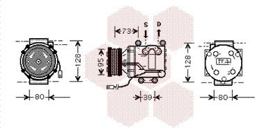 Van Wezel 2700K170 - Kompressor, kondisioner furqanavto.az