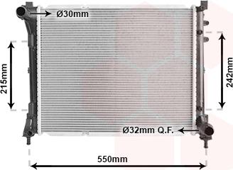 Van Wezel 73002098 - Radiator, mühərrikin soyudulması furqanavto.az