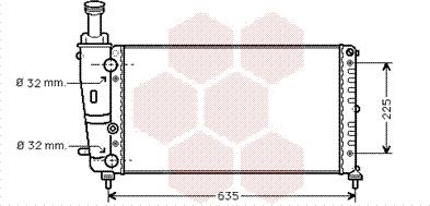 Van Wezel 73002067 - Radiator, mühərrikin soyudulması furqanavto.az