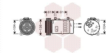 Van Wezel 7300K005 - Kompressor, kondisioner furqanavto.az