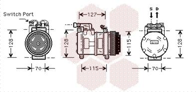 Van Wezel 7700K031 - Kompressor, kondisioner furqanavto.az